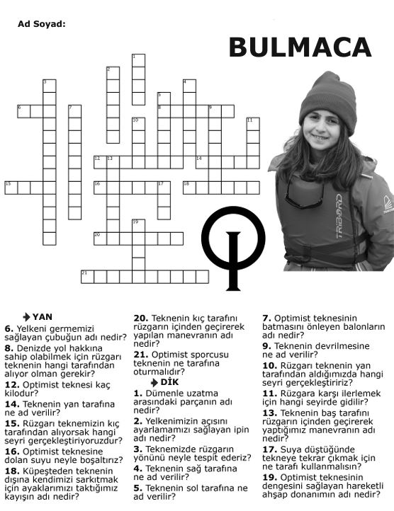 Optimist Yelken Çengel Bulmaca